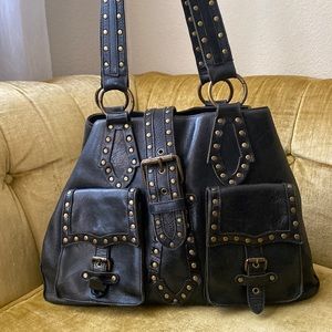 Betsey Johnson Studded Leather Bag